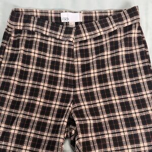 Nordstrom Rack Plaid Cropped Pants - Brown and Cream